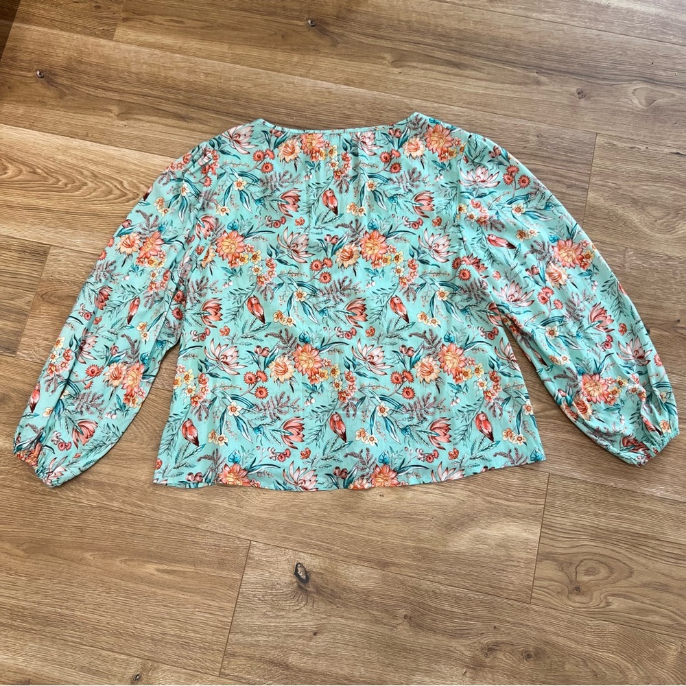 Arnhem Women’s 2 piece Flora Teal Skirt Set AUS Size 8 US Size 4Great Condition - Picture 3 of 13